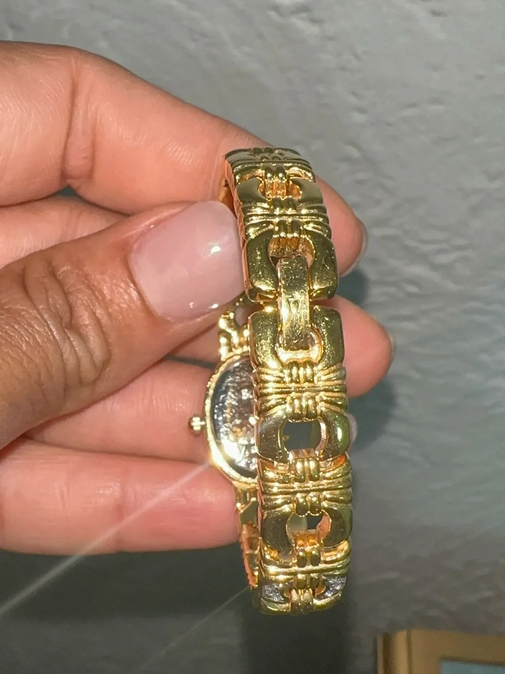 Bulova Gold and Black Women's Bracelet Watch